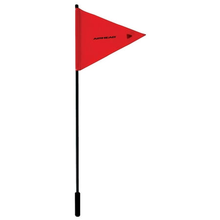 Square Flag with 2ft Pole  SAF-1 Kwik Tek PWC Stick-A-Flag Skier Down Flag
